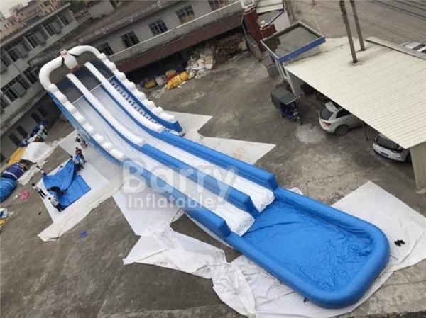 Custom Tarpaulin Outdoor Slip Inflatable Water Slides For Adult