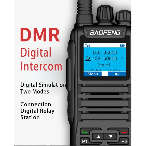 Baofeng DM-1701 DMR Direct Connection Walkie Talkie with UV Double Segment and Digital-analog Compatibility Two Way Radio