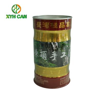 O Matting da laminação de Tin Can Embossing Glossy do chá imprimiu Tin Canister For Green Tea Longjin