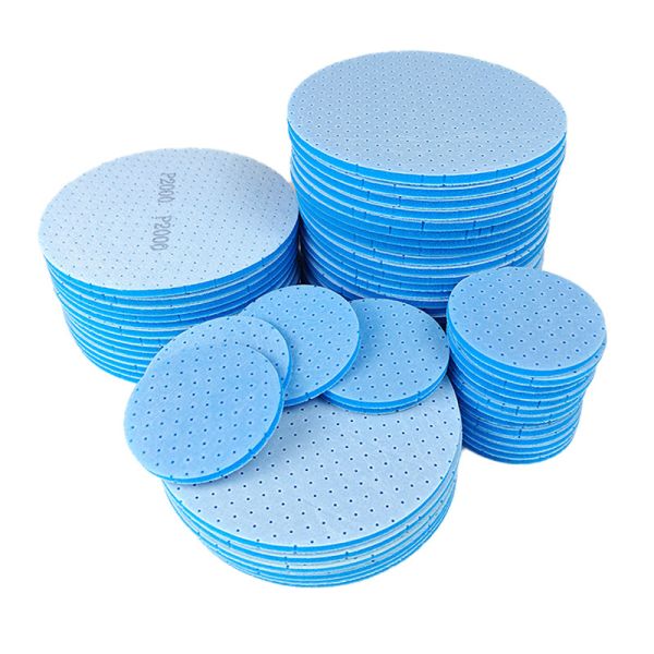 Soft Blue Sponge Sanding Block, Wet Dry Dual Use Abrasive Sponge Sandpaper for Wood Metal Polishing