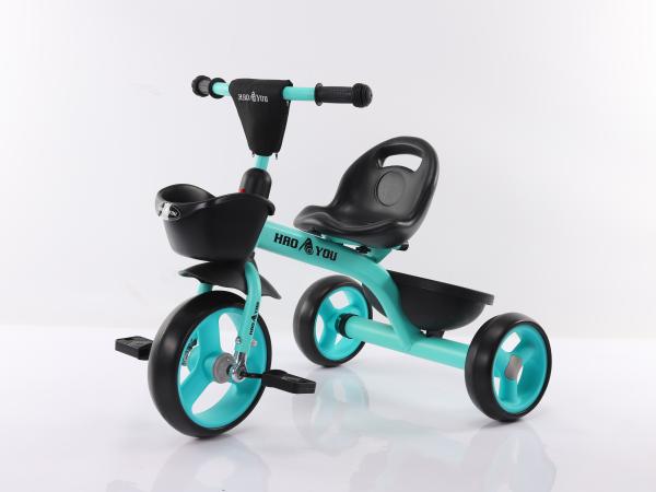 Crianças Triciclos Estrutura de aço de velocidade única Crianças sem engrenagem Para 3-7 anos de idade Meninos meninas treinamento