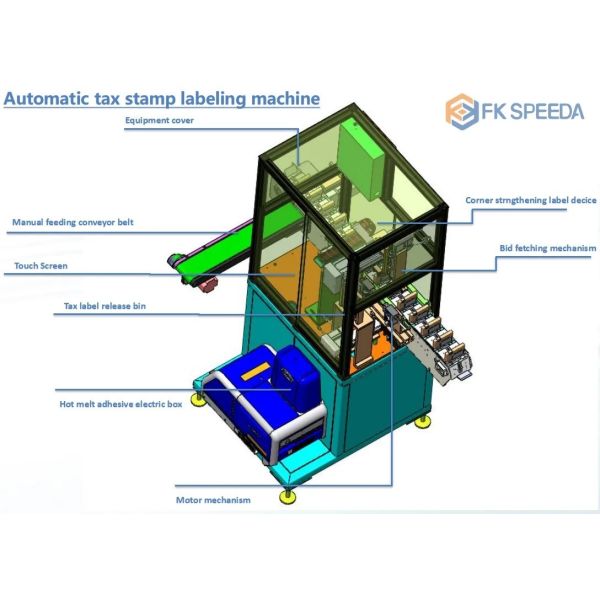 2023 Automatic Tax Stamp Stamping Labeling Machine Suitable for Customer Requirements