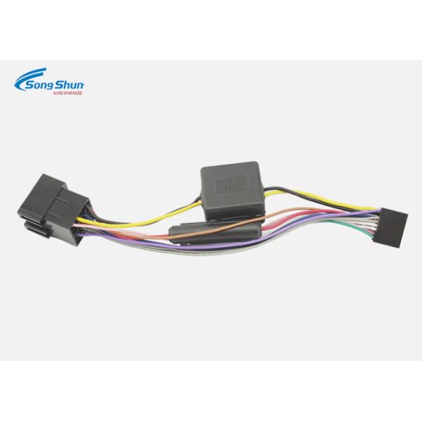 Industrial Stereo Wiring Harness , Adaptor Cable Connector Lead Loom Plug Wire Harness