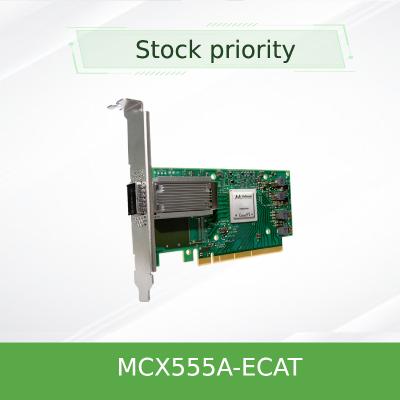 Adaptador EDR/100GbE de la tarjeta de red de MCX555A-ECAT Mellanox ConnectX-5 VPI