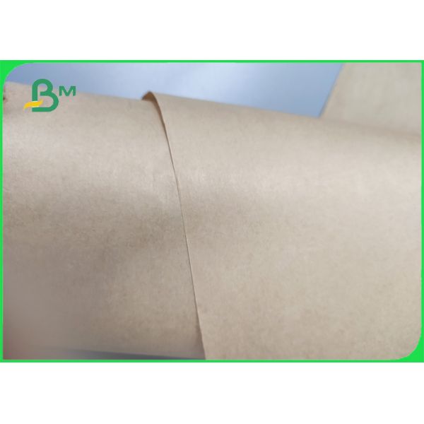 papel de Kraft del marrón de la categoría alimenticia el bocadillo de 50gsm Kraft Brown empaqueta la categoría alimenticia de papel biodegradable