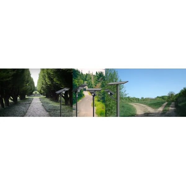 IP66 Внешний светодиодный солнечный уличный фонарь COB SMD интегрированный наружный парковочный фонарь