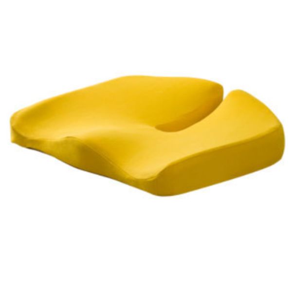 Non Slip Woven Square Memory Foam Coccyx Cushion for Office Chair Orthopedic Design
