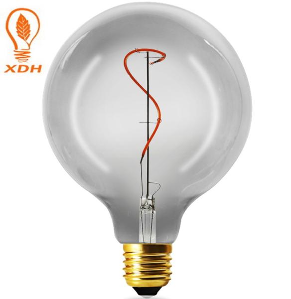 G125 Spiral LED Filament Bulb OEM Energy Saving LED Lamp 135lm
