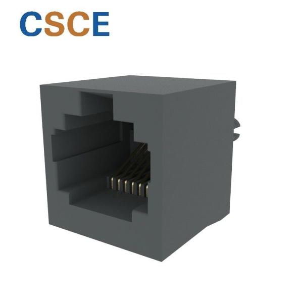 180 Degrees Vertical RJ45 Modular Jack Retention Strength 7.7KG.F MIN Between Jack / Plug