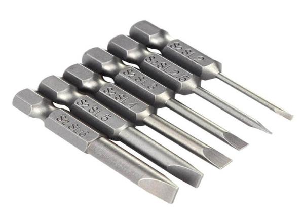 Ferro de liga CRV S2 Hexagon cabeça de chave de fenda Hex Bit 3mm 4mm 5mm 6mm 8mm