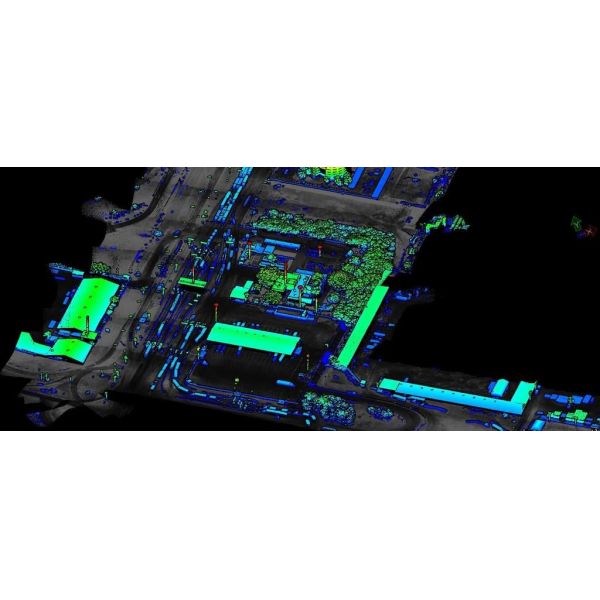 Приложение Smart City UAV LiDAR System Geosun GS-130X 3D-съемка и картографирование Датчик Hesai XT32