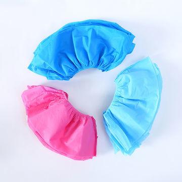 Black Blue Elastic PP PE CPE 15*40cm Disposable Shoes Cover