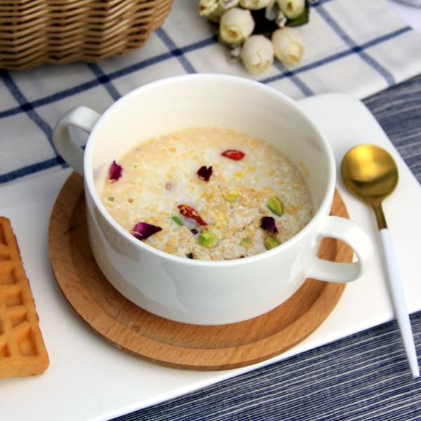 Savall Restaurants Round White Porcelain Dessert Bowls Customized