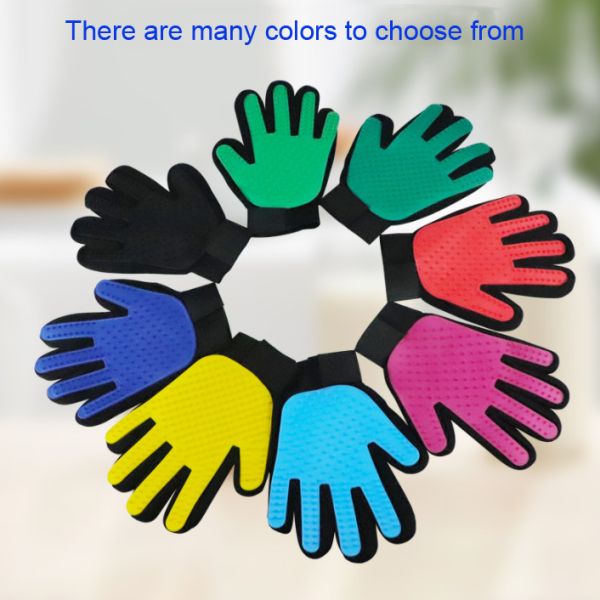 Перчатки перевозчика волос инструмента холить любимца PVC полиэстера чистят 56g щеткой