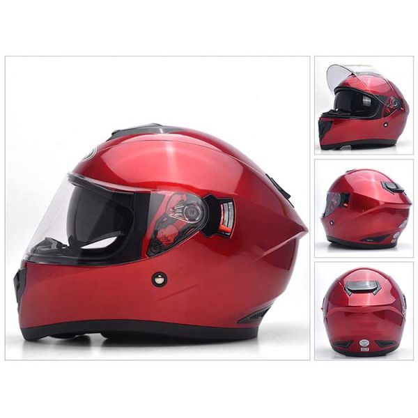 Custom Color Full Face DOT FMVSS 218 Motorcycle Helmet Equipped with PC Strong Visor