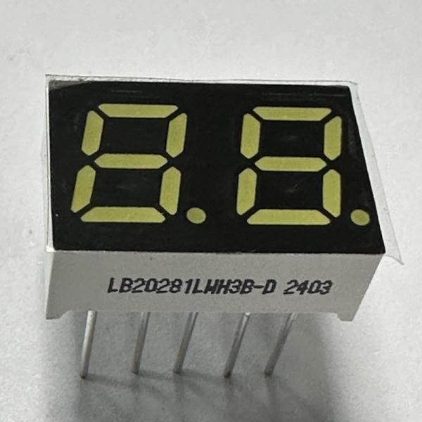 超明るい白色 2桁 7mm 7セグメント LEDディスプレイ 家庭用家電用の共通カソード
