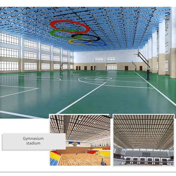 9mm Thickness Polyester Fiberglass Ceiling Panel For Modern Interior Design