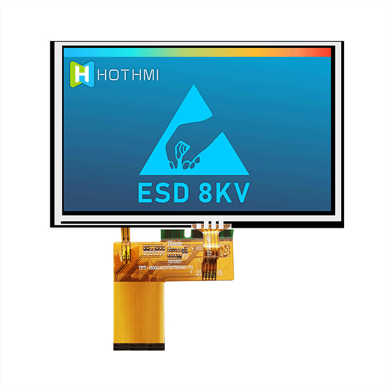 Сопротивляющаяся 5 индикаторная панель IC 7262 800x480 дюйма TFT LCD ставит точки 40PIN TFT-H050A1SVIST4R40