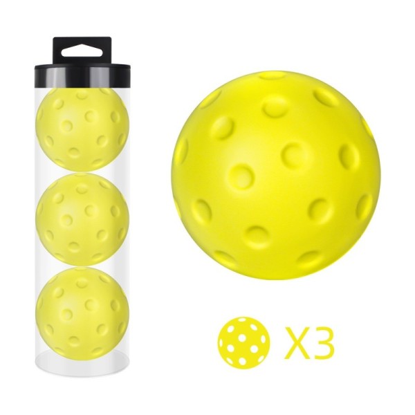 Waterproof Noiseless 74mm Pickleball Training Ball with PU Foam for Indoor Practice