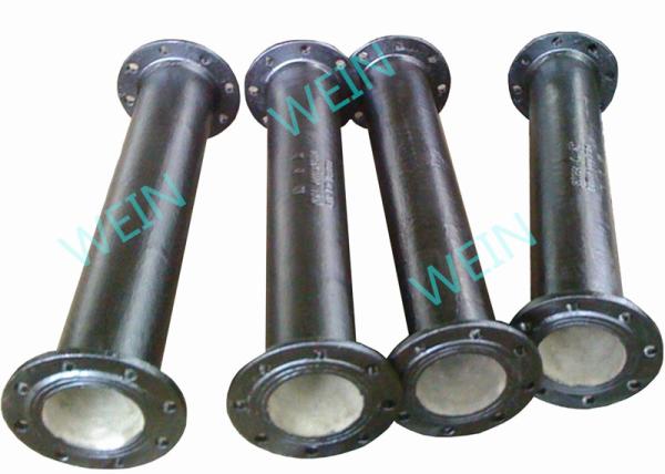 Two Ends Flanged 100mm Ductile Iron Pipe Internal Cement Lining External Zinc