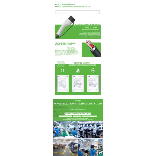 E-mingze ODM&OEM AC Charging 22kw/32A portable charger for ev cars