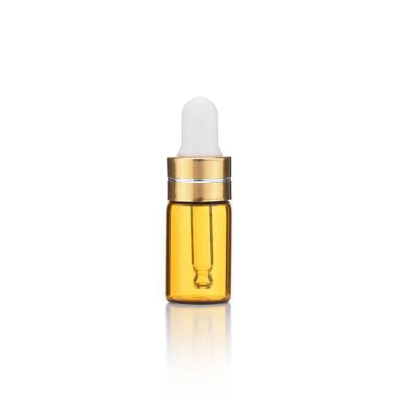 Bouteille en verre d' huile essentielle claire de 20 ml avec bouchon à vis