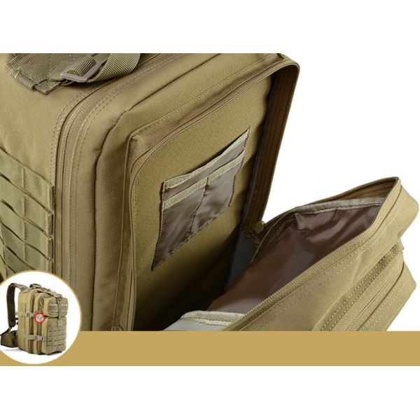 Хаки рюкзак Оксфорда TAN тактический сгущает располагаться лагерем 40L