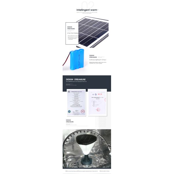 cerca accionada solar Lights Solar Lantern 80LM del negro 3.7V para el patio al aire libre