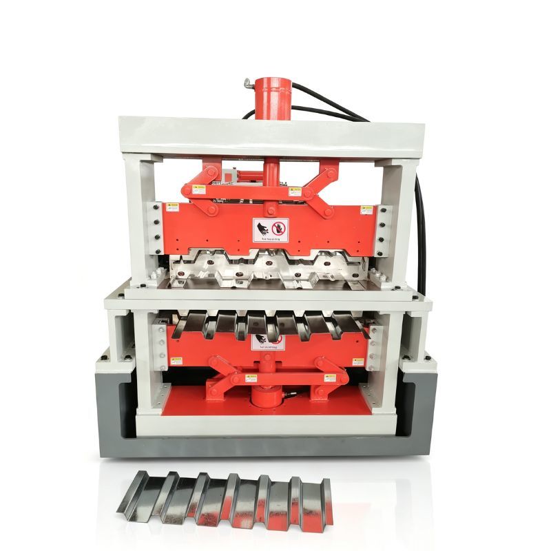 Roofing Tile 1.5B Type And 2inches Double Deck Roll Forming Machine 0.75-1.2mm Thickness 1220mm Width