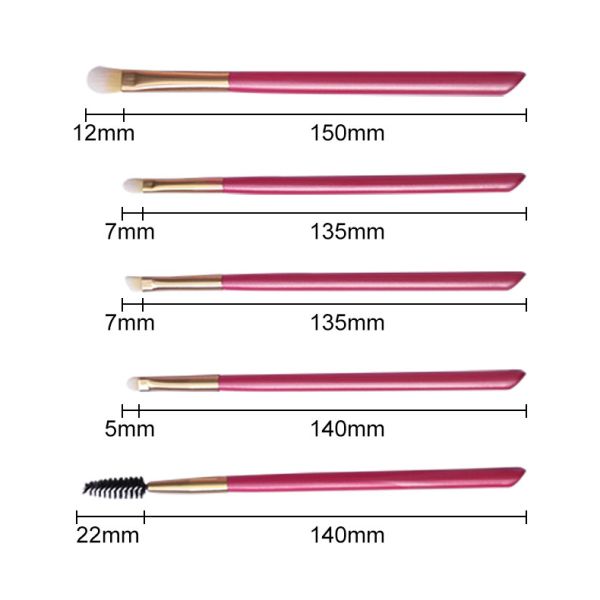 OEM 9PCS Makeup Brush Set Low MOQ Vegan Pink Wood Handle Cosmetics Brushes