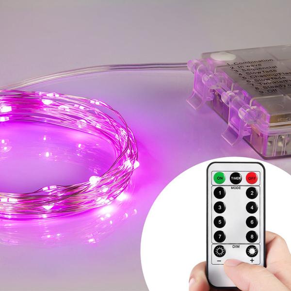 13 Key IR Remote Control 3*AA Battery Operated LED String Lights For Christmas, Party, Festival Decoraction