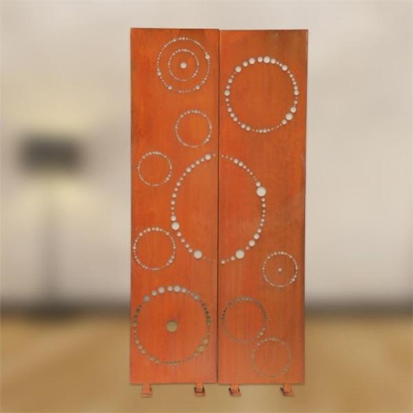 A espiral decorativa feita sob encomenda do protetor de Oxy modelou o painel de aço da tela do jardim de Corten