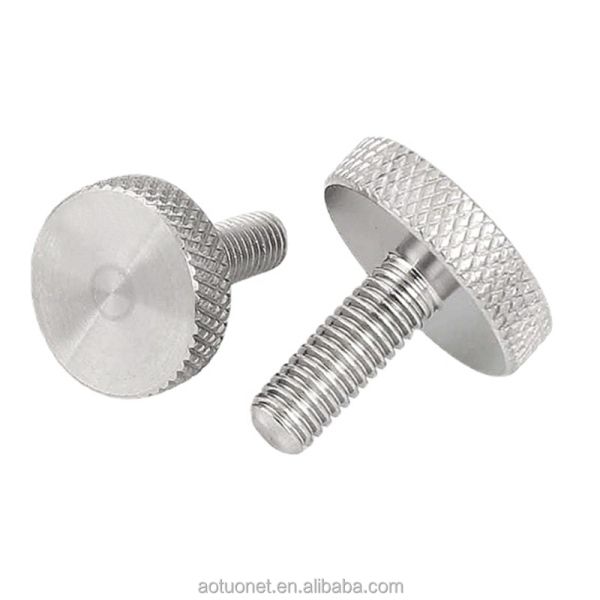 M3 M4 Stainless Stee Knurled Thumb Screw Passivated Finish Highly Demanded