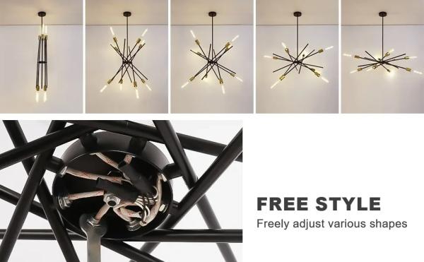 Elegant LED Pendant Ceiling Light Versatile Chandelier Eastyn Chandelier（WH-AP-643）