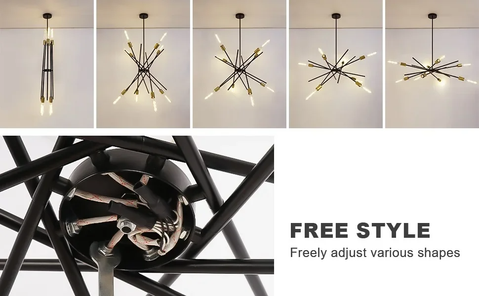 Elegant LED Pendant Ceiling Light Versatile Chandelier Eastyn Chandelier（WH-AP-643）