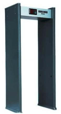 ABNM600B 6 zones WTMD metal detector gate with LED alarm lights