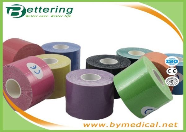 Cotton Elastic Kinesiology Physio therapy Tape Sports Muscle Tape Coloured Multipurpose