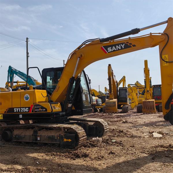 Full Hydraulic Used Sany Excavators Sy125 Earthmoving Equipment Trader