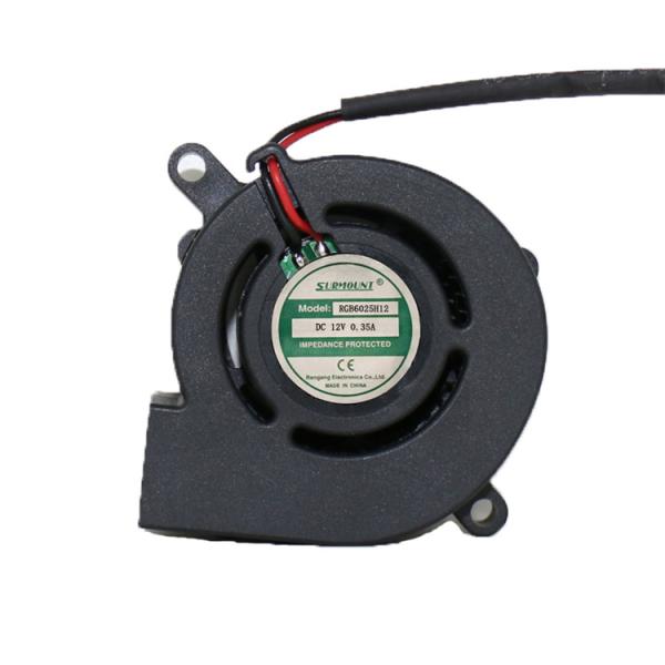 3500 RPM 12 Volt DC Air Blower 60x60x25mm With Small Turbine