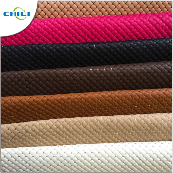 Выбитый выстеганный пурпур чистки Снакескин кожаной ткани элегантный легкий тонко