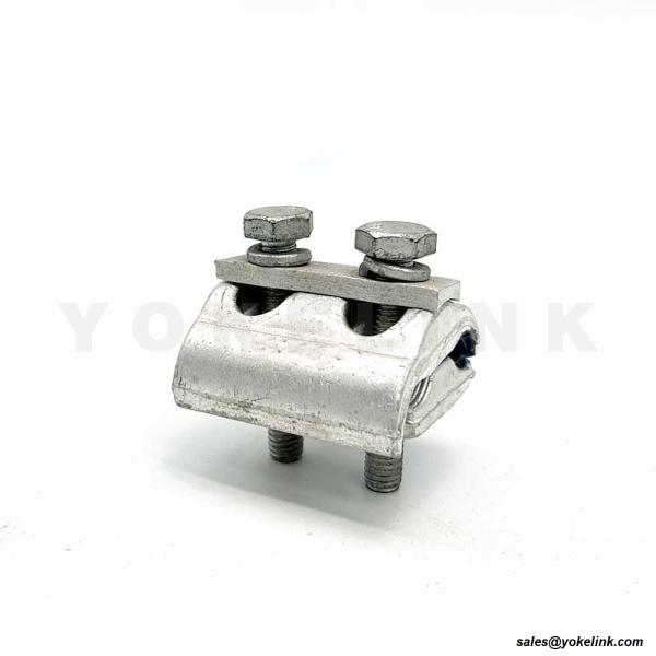 LC52AX Parallel Groove Aluminum Clamp Single Center 3/8 Bolt
