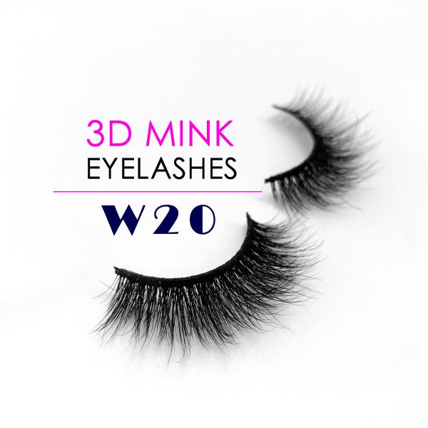 Natural Black Color Long Lasting False Eyelashes 25MM Length With Package Box