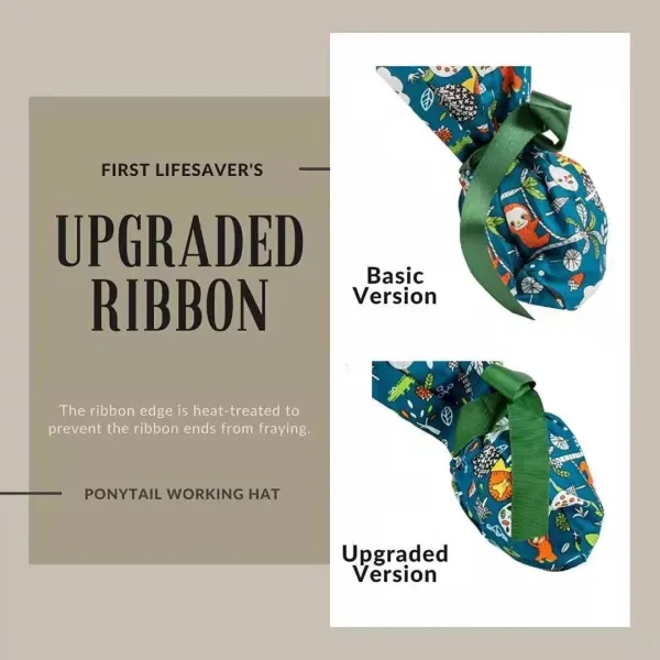 Cotton Disposable Scrub Caps , Disposable Surgical Caps With Buttons