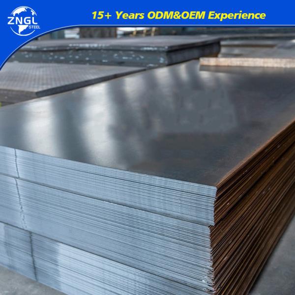 Q235/Q235B/Q345/Q345b/Q195/St37/St42/St37-2/St35.4 tôle en acier au carbone pour la construction navale
