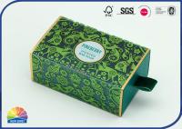 Caja verde del paquete del regalo del papel del cajón del ANIMAL DOMÉSTICO que sella con la manija que se reúne