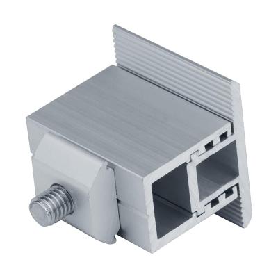 Corrosion Resistant SS Solar Panel Mid Clamp 3.0mm-4.5mm Thickness