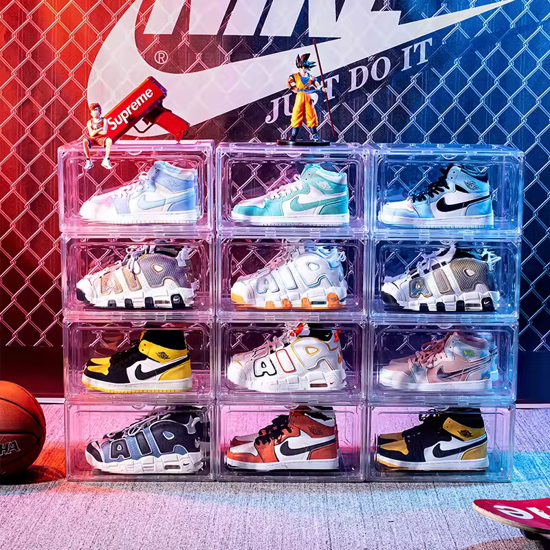 Multi-Functional Transparent Storage Box Durable Plastic Shoe Box