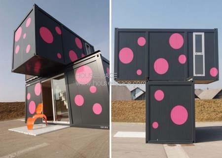 Waterproof a casa modular moderna firme com boa isolação, casa empilhada do recipiente