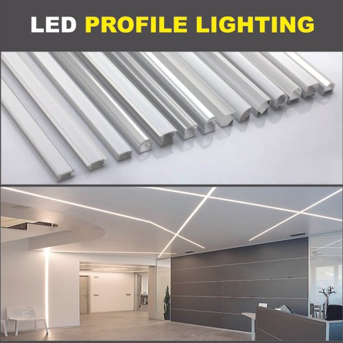 6063 T5 Aluminum Alloy LED Strip Channel with PC Diffused Cover for Surface Mounted Linear Lighting