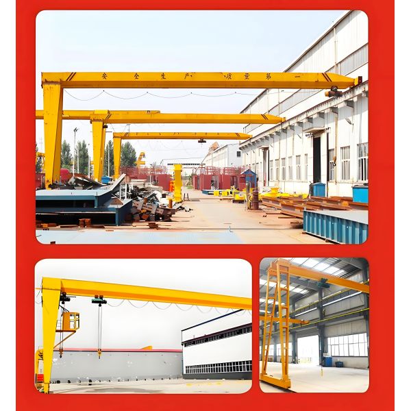 A4-A5 Work Duty BMH Type Semi Gantry Crane with 20 Ton Capacity and Electric Power Source